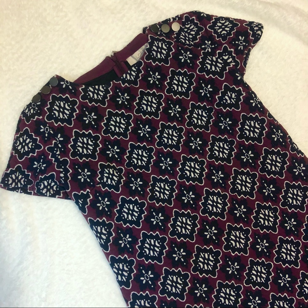 Loft Printed Dress Size 6